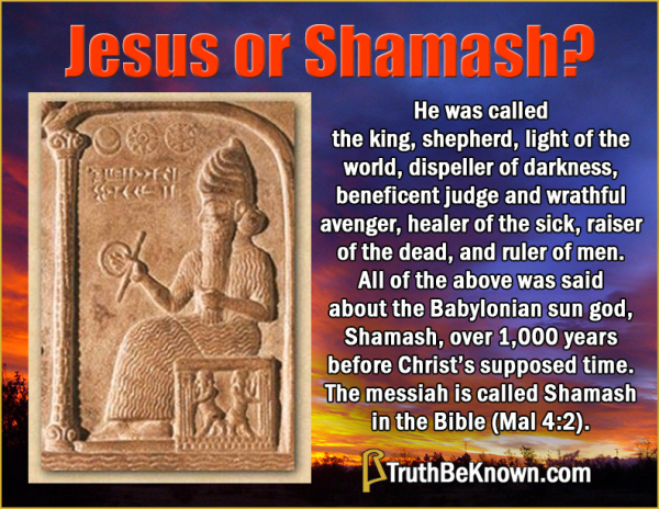 Jesus or Shamash