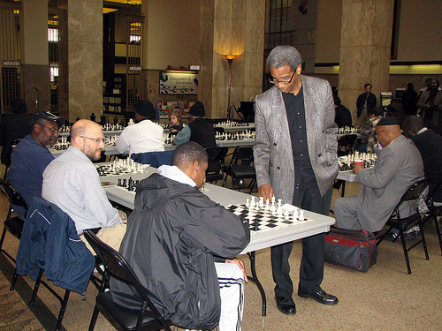 Chess Master Charles Covington played against children and adults for 30 games of chess at the same time!