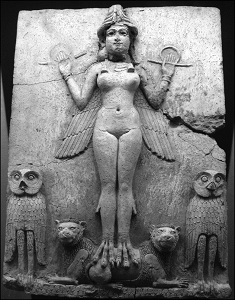 The Goddess Lilith/Lilitu? Old Babylonian period (British museum)