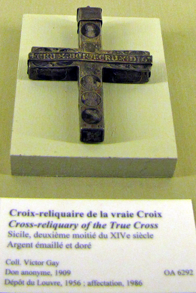 'True Cross' relic in the Louvre (Photo: Kitty Mervine)